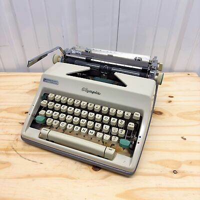 #ad 1960s Olympia De Luxe SM9 Portable Typewriter in Working Condition With Case $365.00