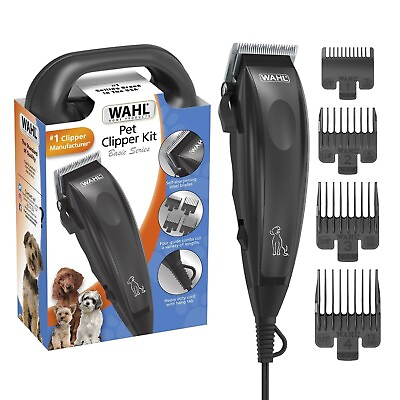 #ad New Wahl Pet Basic Complete Touch up Corded Dog Grooming Clipper 10 Pcs Kit $19.95