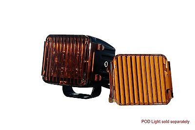 3quot; OZ USA® Amber Flood Lens Cover for POD lights Cube fog dust offroad 1 pair $9.99