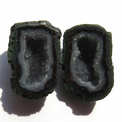 #ad Tabasco Mexican Geode Polished Halves for Earrings Jewelry and Display TAB864 $18.60