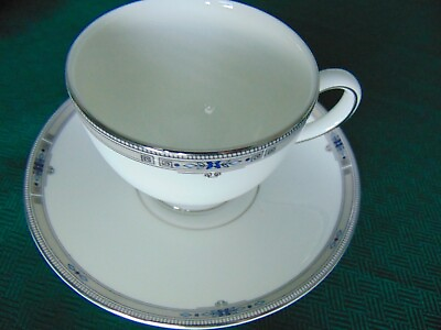 #ad 12 Wedgwood Amherst Platinum Cup and Saucer Sets $396.00