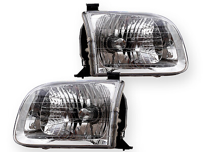 #ad For 2000 2004 Tundra Double Cab 2001 2004 Sequoia Headlight PAIR Right Left Side $96.03