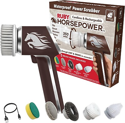 #ad Horsepower Scrubber AS SEEN ON TV Waterproof Rechargeable Handheld $34.99