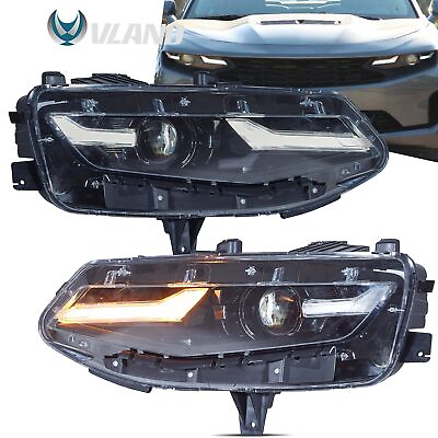 #ad LED Projector Headlights For 2019 2024 Chevrolet Chevy Camaro Coupe Convertible $569.99