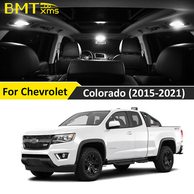 #ad 15x White LED Interior Light Package For 2015 2021 Chevrolet Colorado Tool $14.09
