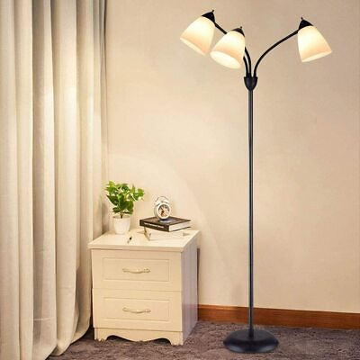 Modern Adjustable Floor Lamp 3 Light Standing Light For Home Bedroom Living Room $50.99
