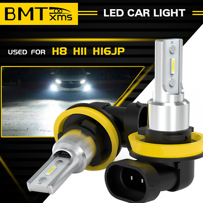 #ad 2X H8 H11 LED Headlight Kit Low Beam Bulb Super Bright 6500K Bulbs 50W 60000LM $15.98
