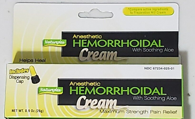 #ad PACK OF 1 Natureplex Hemorrhoidal Cream w Soothing Aloe includes Dispensing Cap $5.25