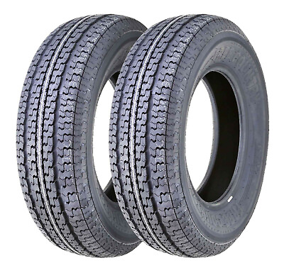 #ad 2 FREE COUNTRY Trailer Tires ST175 80R13 Radial 8 Ply LR D Speed M w Scuff Guard $107.00