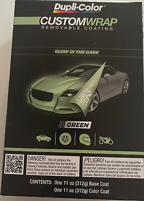 #ad Dupli Color CWRC871 Customwrap Removable Coating Glow in the Dark Green Kit $16.00