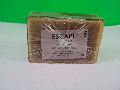 #ad VINTAGE ESCAPE BY CALVIN KLEIN COSMETICS for Men Soap 2 oz 50 g NEW Sealed A28 $19.99