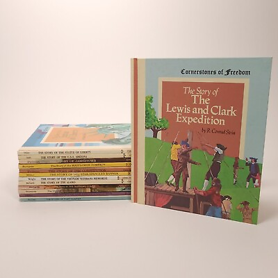 #ad Lot 13 Cornerstones of Freedom Living History Homeschool Books Children#x27;s Press $29.95