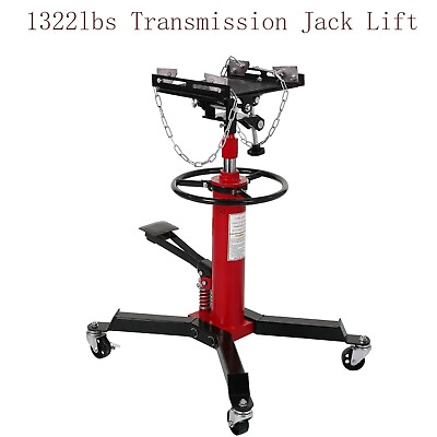 #ad 33.8quot; To 72.8quot; Single Telescopic Hydraulic Transmission Jack Lift 1322lbs W Pad $189.99