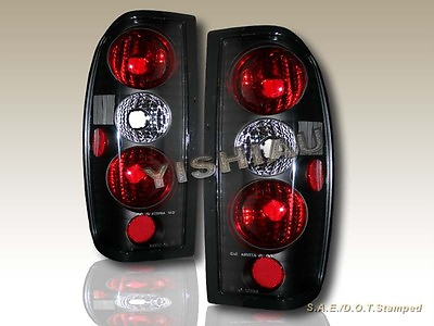 #ad FIT FOR 98 99 00 01 02 03 04 Frontier Tail Lights Black $55.99
