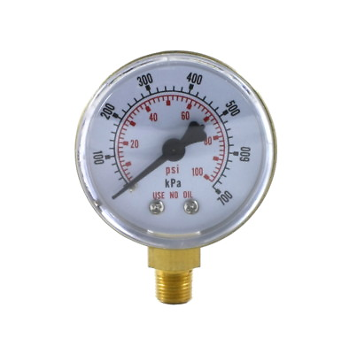 #ad Low Pressure Gauge for Oxygen Regulator 0 100 psi 2 inches 1 8quot; NPT Thread $13.90