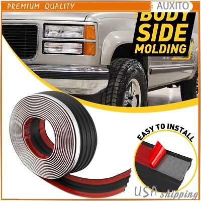 #ad 6M Body Molding Side Belt Exterior Protector Roll For Chevy GMC SUV#x27;s Truck $39.99