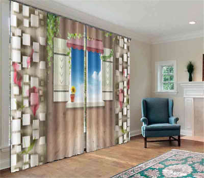 #ad Windows On The Floor 3D Curtain Blockout Photo Printing Curtains Drape Fabric AU $319.99