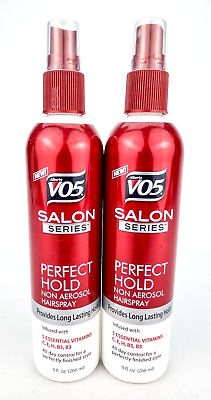 #ad Alberto VO5 Salon Series Perfect Hold Non Aerosol Hairspray 9 Ozs Lot of 2 $22.95