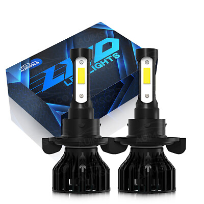 #ad For Jeep Renegade 2015 2020 2x H13 Front LED Headlight 6000K Bulb High Low Beam $26.99