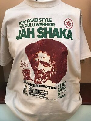 #ad Jah Shaka zulu sound system t shirt dub reggae king tubby mikey dread $26.99