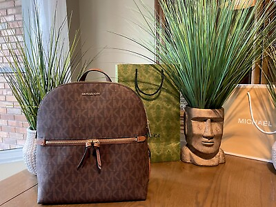 #ad $298 Michael Kors DALLAS SLIM MD Backpack Handbag MK Bag NWT $119.98