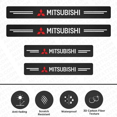 #ad 4x Car Door Plate Sill Scuff Anti Scratch Decal Sticker Protector for Mitsubishi $8.26