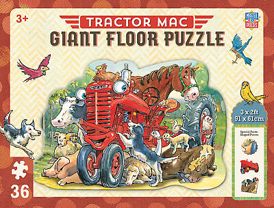 #ad MasterPieces Tractor Mac 36 Piece Floor Jigsaw Puzzle $19.99