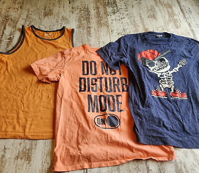 #ad Boys T Shirt LOT of 3 Boys Size Large Children#x27;s Place Urban Pipeline Skeleton $8.55