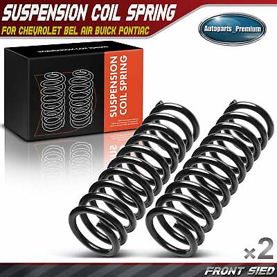 #ad 2Pcs Front Coil Springs for Chevrolet Bel Air Sedan Delivery 55 57 Buick Pontiac $79.99