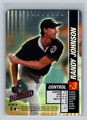 #ad 2002 MLB Showdown Base Foil Randy Johnson #021 Diamondbacks Mint $6.99