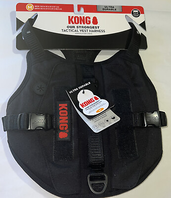 #ad 🔥KONG Tactical Dog Vest Harness Black Size Medium With Carry Pouches Brand New $19.72