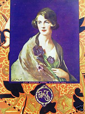 #ad Para Ti Art Cover ROSEMARY BARING SOCIETY 1925 Print Matted $28.00