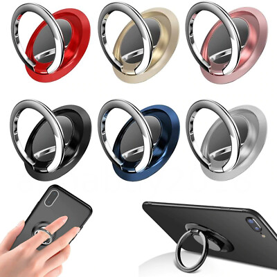 Finger Ring Holder Stand Grip 360° Rotating For Cell Phone Car Magnetic Mount $2.25