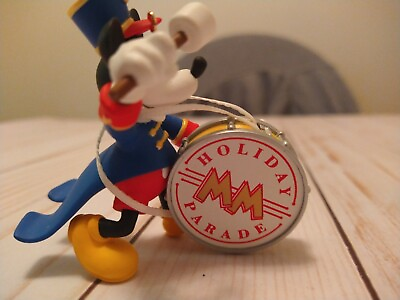 #ad 1997 Hallmark Band Leader Mickey Ornament 1st in Mickey#x27;s Holiday Parade Series $2.99