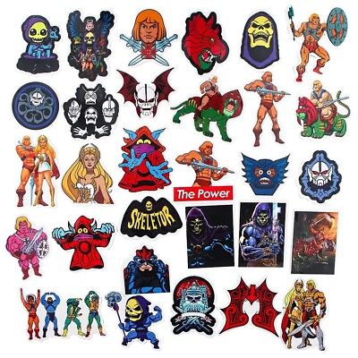 #ad New Masters Of The Universe He Man Skeletor Themed 30 PCS Decal Sticker Set $9.49