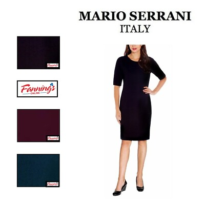 #ad Mario Serrani Womens Textured Knit Shift Dress I61 $10.98