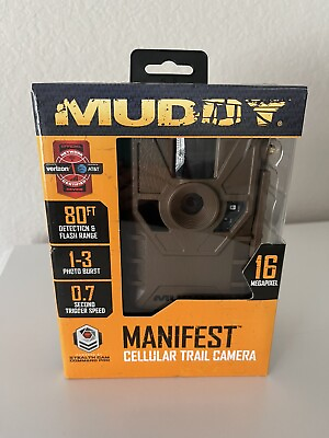 #ad NEW Muddy Manifest 16MP Trail Camera Hunting Surveillance Security VERIZON ATamp;T $49.50