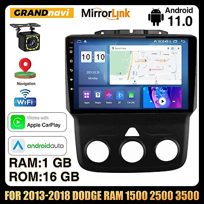 9quot; Android 11 Car Radio Stereo GPS Navi For 2013 2018 Dodge Ram 1500 2500 3500 $209.99