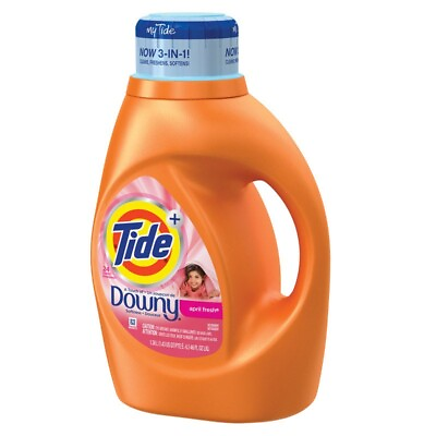 #ad New Tide April Fresh Scent Laundry Detergent Liquid Concentrated 46 oz 24 Loads $22.99