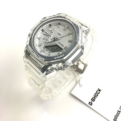 #ad Women#x27;s Casio G SHOCK Transparent White Watch GMAS2100SK 7A $104.24