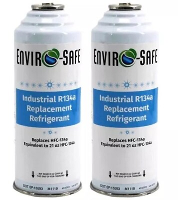 #ad R 134a Refrigerant Replacement Cans Coldest Refrigerant for Auto 2 Pack $35.00