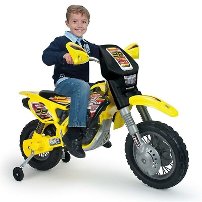 #ad Injusa Drift ZX Kids Dirt Bike 12V Motorcycle Age 3 RideOn Toy Training Wheels✅ $279.00