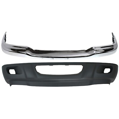 #ad Front Bumper Valance Kit For 2001 2003 Ford Ranger Chrome FO1002369 FO1095193 $282.15