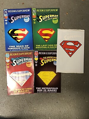 #ad Reign Of The Supermen #12 13 14 15 White Bag 1993 DC Comics 5 BK LOT $12.50