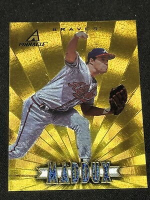 #ad 1997 Pinnacle Gold Museum Collection Greg Maddux Dufex Parallel Rare Braves $14.99