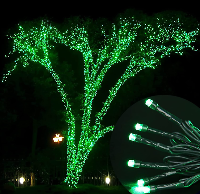 500LED 52.9M Green Chasing Xmas Party Fairy Lights 8 Functions amp; Memory AU $65.00