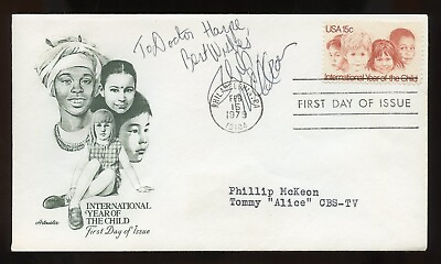 #ad Phillip McKeon d2019 signed autograph American Actor as Tommy Hyatt on Alice FDC $35.00