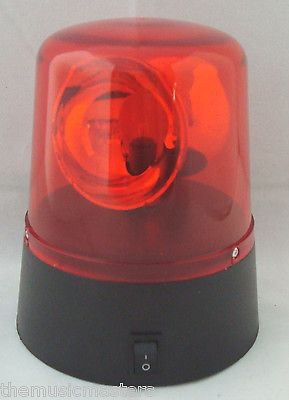 #ad Red 4quot; Lighted Fire Police Light Beacon Rotating Spinning Party Lamp 3AA Battery $17.49