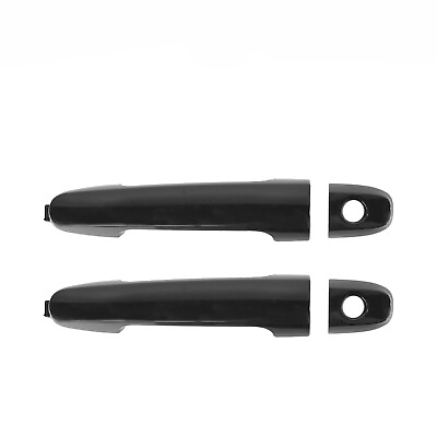#ad Door Handle with Keyhole Smooth Black Front Outer Pair for ES300 ES330 TC Camry $37.53