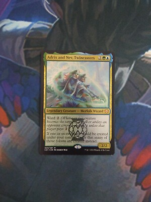 Adrix and Nev Twincasters Thick Stock 7% Off 2 Commander 2021 NM MTG $3.95